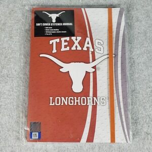 Texas Longhorns Soft Cover Stitched Journal 6x8 120 Lined Pages‎ Elastic Closure